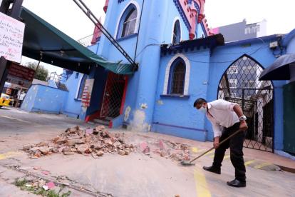 Afectación. Varios edificios sufrieron daños a su mampostería y estructura.