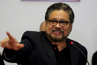 Luciano Marín Arango, alias "Iván Márquez", líder de una de las disidencias de las FARC, en una fotografía de archivo.