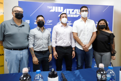 Presentación de "THE JIU JITSU LEAGUE". Al evento asistió Andrés Gushmer, consejal de Guayaquil.