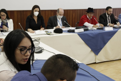 El comité votó hoy el informe elaborado por su presidente José Chimbo sobre la situación de Eckenner Recalde.