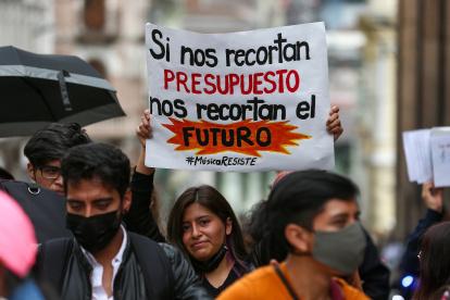 Las recientes protestas estudiantiles rechazaron los recortes presupuestarios a la educación
