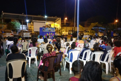 Actividad. Durante el encendido se ejecutaron actividades recreativas.