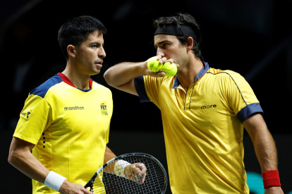 Los doblistas ecuatorianos Gonzalo Escobar y Diego Hidalgo obligaron a españoles y rusos a jugar un tercer set.