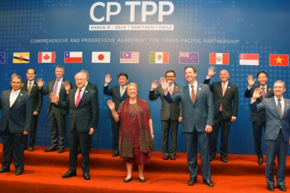 En 2018, los mandatarios de los 11 países suscribieron el tratado renovado.