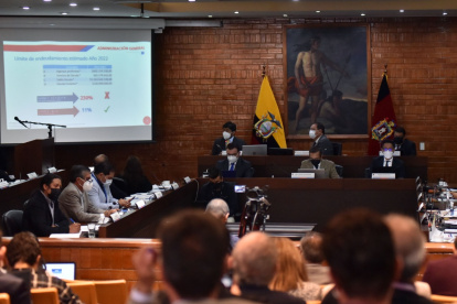 Sesión. El Concejo Metropolitano de Quito conoció en primer debate el presupuesto que se proyecta para la ciudad de Quito durante 2022.