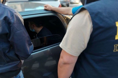 Detención. El hijo del excalde durante su detención en Argentina.