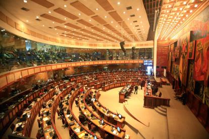 Vista general de la Asamblea Nacional de Ecuador, en una fotografía de archivo.