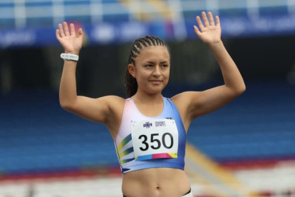 La marchista ecuatoriana Glenda Morejón.