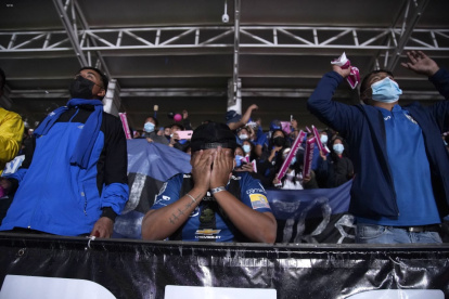 Hinchas de Independiente del Valle.