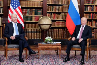 En junio pasado, Joe Biden y Vladímir Putin ya tuvieron la primera cumbre en Ginebra. MIKHAIL METZEL / EFE