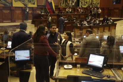 Pleno. El superintendente Anchundia no se presentó ayer de forma física, lo hizo vía telemática.