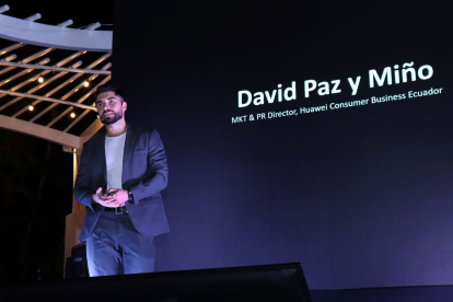 David Paz y Miño, gerente de Marketing de Huawei Ecuador.
