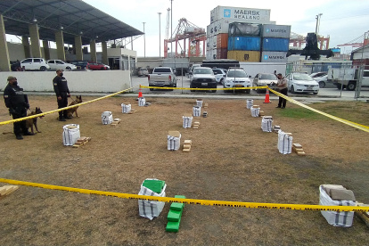 Los 1.102 bloques encontrados en una casa en Urdesa el miércoles pasado, suman a la cifra, que constituye un récord histórico de decomisos de droga en Guayaquil.