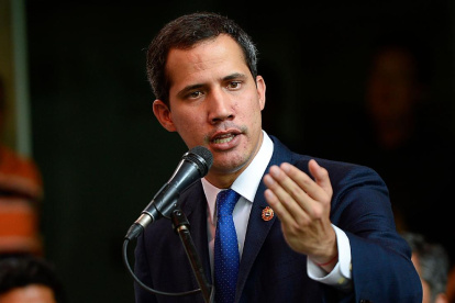 El presidente interino, Juan Guaidó