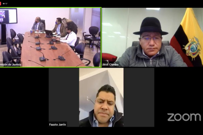 La Comisión de Justicia sesionó de manera semipresencial.
