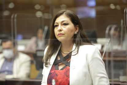 Correísta. Sofía Espín defiende al CPCCS contra viento y marea.