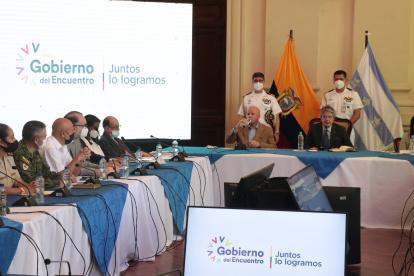 El pasado 15 de noviembre, el presidente Guillermo Lasso presidió la mesa de seguridad en la Gobernación del Guayas.
