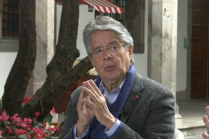 El presidente de la República, Guillermo Lasso, dio una entrevista este 14 de diciembre de 2021.