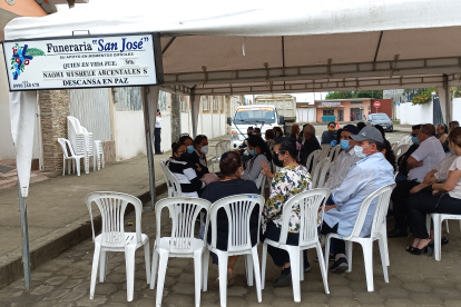 Velorio de la modelo manabita Naomi Arcentales.