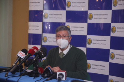 Rueda de prensa del Colegio de Médicos de Pichincha