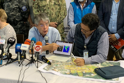 El mandatario Guillermo Lasso dio una rueda de prensa para anunciar medidas.