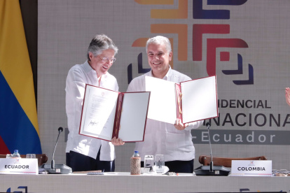 Presidentes. Lasso y Duque tienen una estrecha relación entre países.