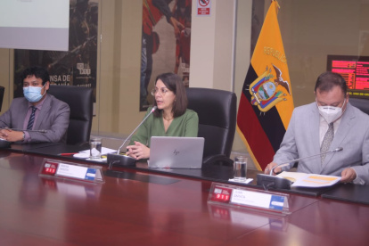 La ministra de Salud, Ximena Garzón, informó sobre la situación de la pandemia en el país, previo al anuncio de nuevas medidas adoptadas por el COE Nacional.