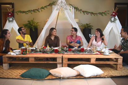 Colaboradores de EXPRESO durante el experimento.