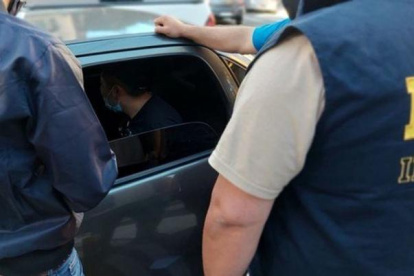 Sebastián Yunda, durante su detención en Argentina.