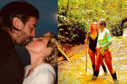 La funcionaria con su pareja y su hija.