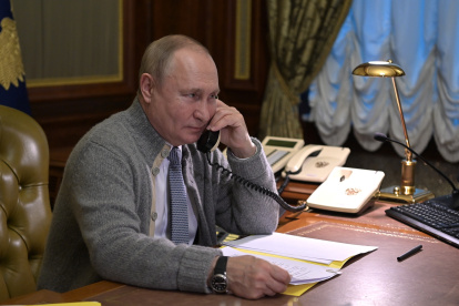 El presidente de Rusia, Vladimir Putin, aspira a tratar el impase con EE.UU., aunque no se lo nota muy optimista, esperará hasta enero./ALEXEI NIKOLSKY EFE