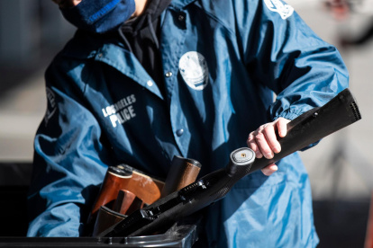 Un oficial de la Policía de Los Ángeles, en una fotografía de archivo.