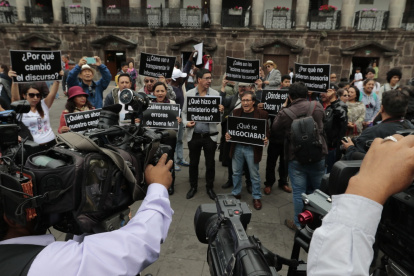 Protesta. En marzo de 2018, tres miembros del equipo de El Comercio fueron secuestrados y asesinados en la frontera norte.