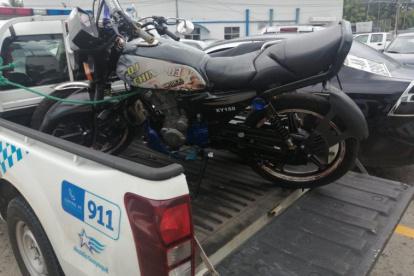 La moto fue recuperada por la Policía Nacional