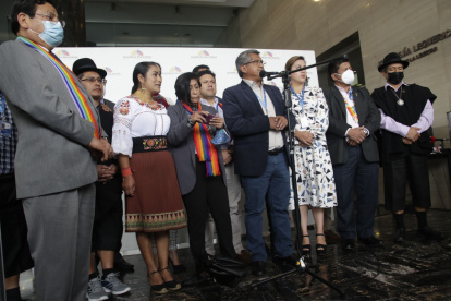 Situación. En octubre pasado algunos de los denominados  ‘rebeldes’ todavía compartían ruedas de prensa con Rafael Lucero a quien ahora cuestionan.