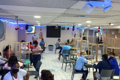 Así lucía el bingo cuando fue intervenido