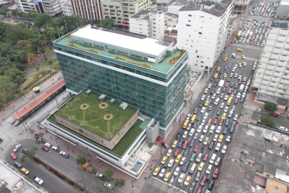 El Palacio de la Corte de Justicia del Guayas queda en el centro de Guayaquil.