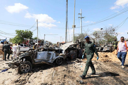 Terror. La capital de Somalia vive momentos de dolor por el ataque suicida de este 12 de enero.