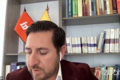 Comparecencia. El asambleísta Rodrigo Fajardo durante la comparecencia de la comandante Tannya Varela.