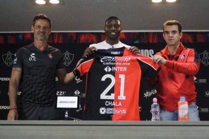 Aníbal Chalá, futbolista ecuatoriano del Atlas, cumple su segunda experiencia en un equipo mexicano.