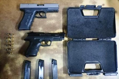 Estas son las armas incautadas a los sospechosos