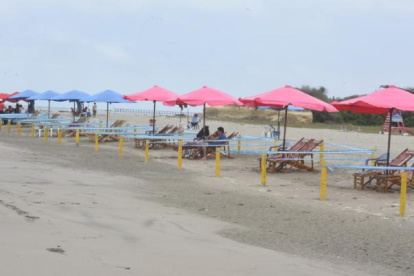 Esta playa pertenecente a Guayaquil fue evacuada desde las 14:00 de este 15 de enero.