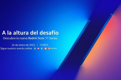 Anuncio de la presentación de la serie Redmi Note 11.