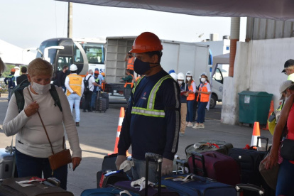 Momento de la llegada del Silver Moon al puerto de Guayaquil.