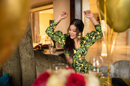 Michela es una de las presentadoras del programa matinal De casa en casa (TC).