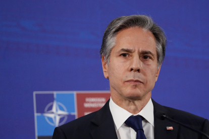 El secretario de Estado de EE. UU., Antony Blinken, inició ayer una gira por Europa. /TOMS KALNINS /EFE