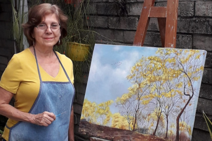 A Lucía Perrone le seduce plasmar la naturaleza.