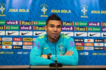 Casemiro dio una conferencia de prensa virtual antes de la práctica de este martes 25 de enero en Quito