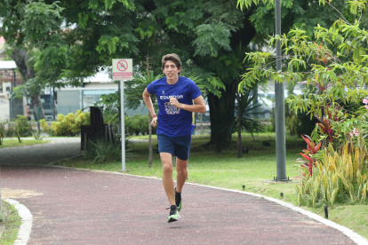 Juan Fernando entrena dos veces al día a las 7:00 y 17:00.
