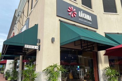 Café Lúcuma ubicado en Plaza Navona